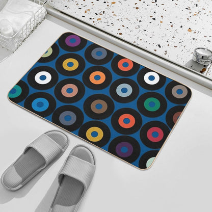 VINYL Blue Bath Mat