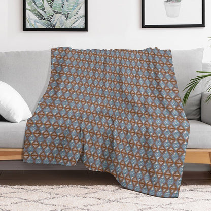 Pixel Art Pattern Seamless for Fabric Throw Blanket