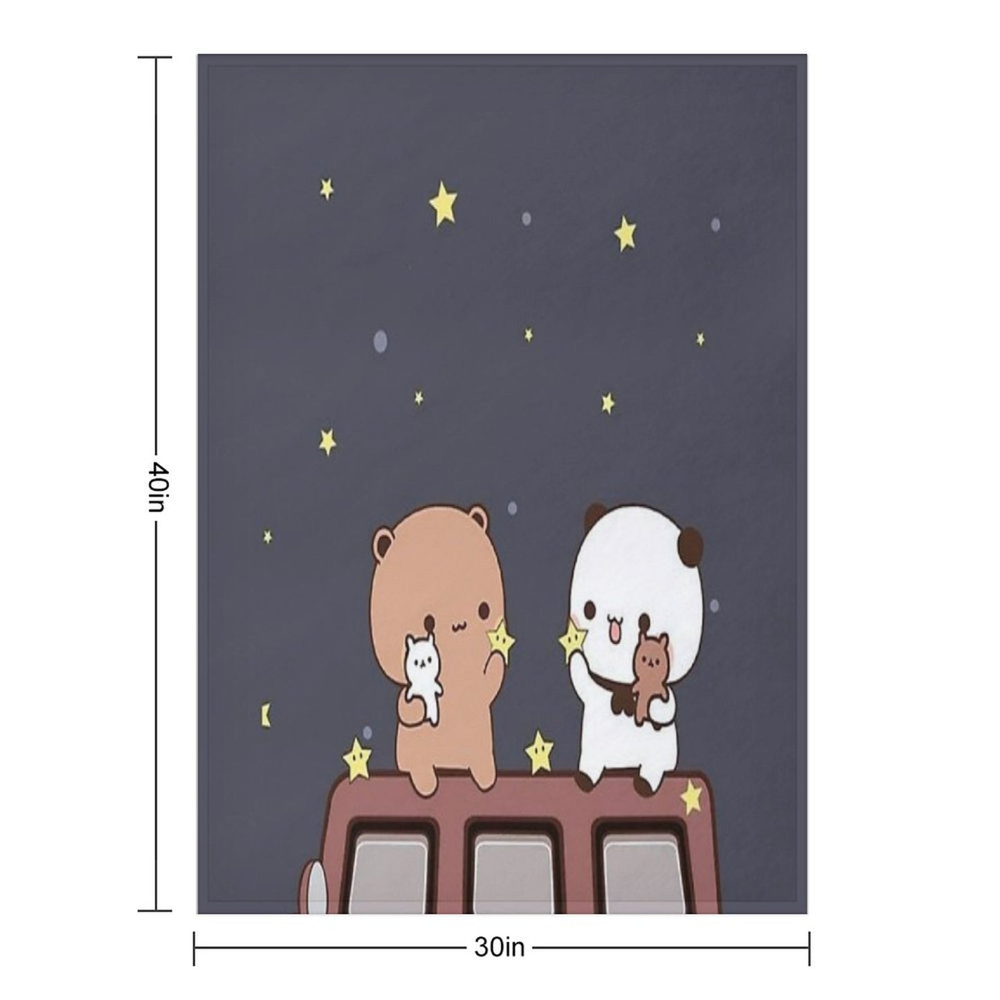 Bubu And Dudu Watching The Moon Together Throw Blanket