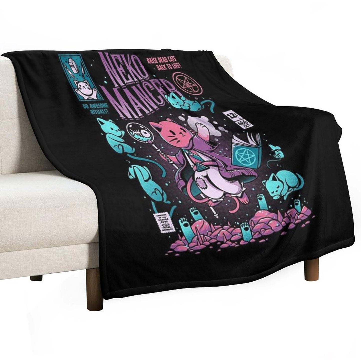 Nekomancer Throw Blanket