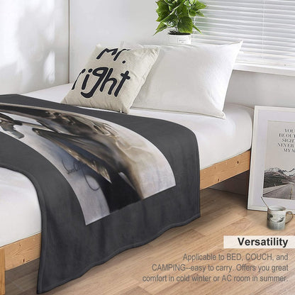 Black Fury Throw Blanket