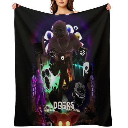 Roblox Doors Team Throw Blanket