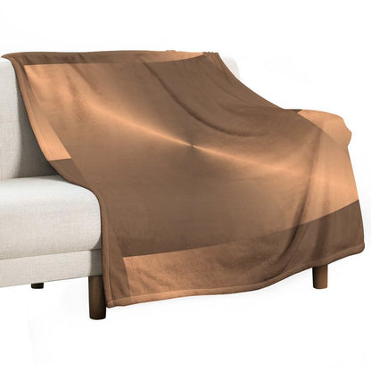Brushed Copper Illustration Throw Blanket
