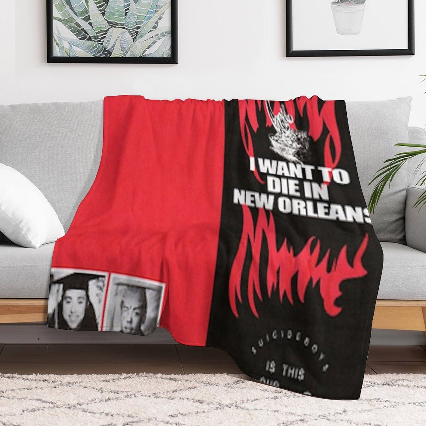 IWANTTODIEINNEWORLEANS Throw Blanket