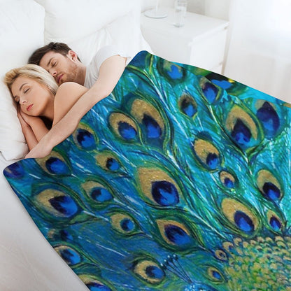 Peacock Full Glory 2 Throw Blanket