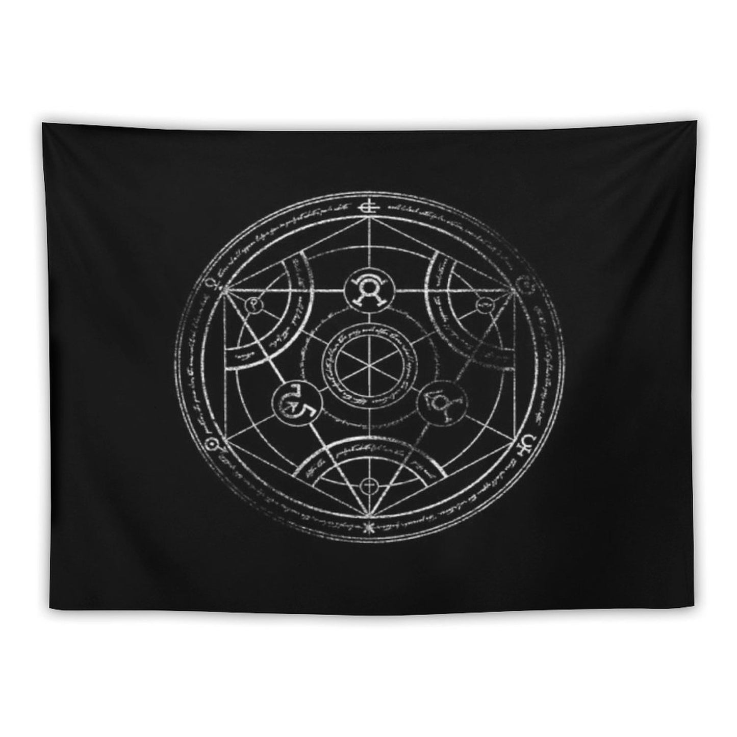Human Transmutation Circle - Chalk Tapestry