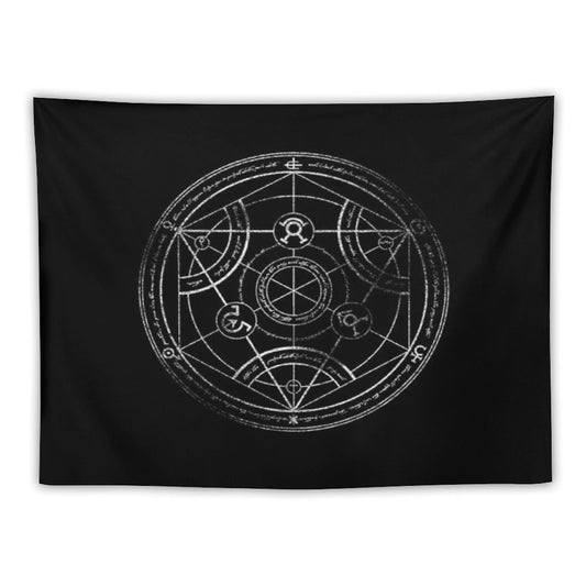 Human Transmutation Circle - Chalk Tapestry