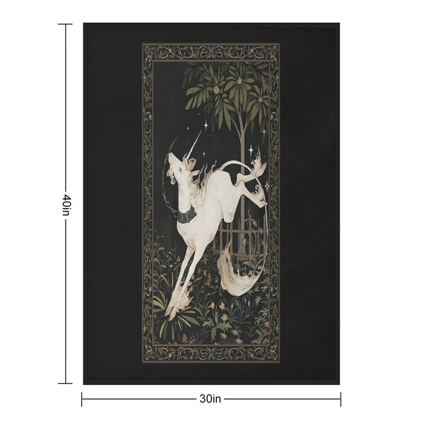 Unicorn Out of Captivity Throw Blanket