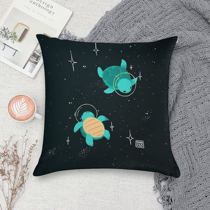 Space Turtles Soft Gift Ready Throw Pillow