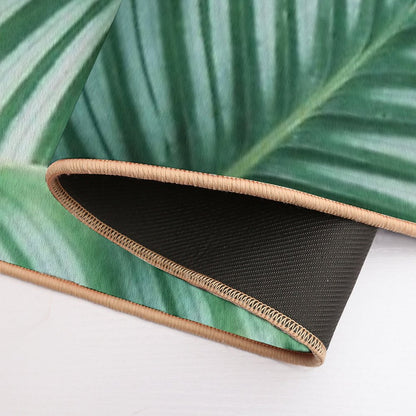 Beautiful Tropical Green Plants Bath Mat