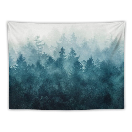 The Heart Of My Heart  So Far From Home In A Misty Foggy Fall Wilderness Forest Tapestry