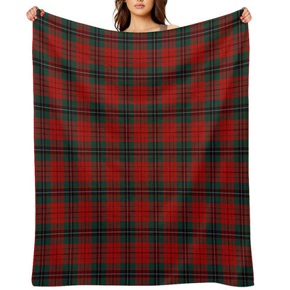 Clan Nicolson Tartan Throw Blanket