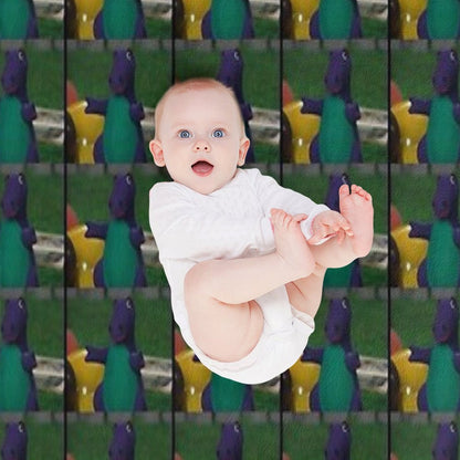 Old Barney Doll Throw Blanket