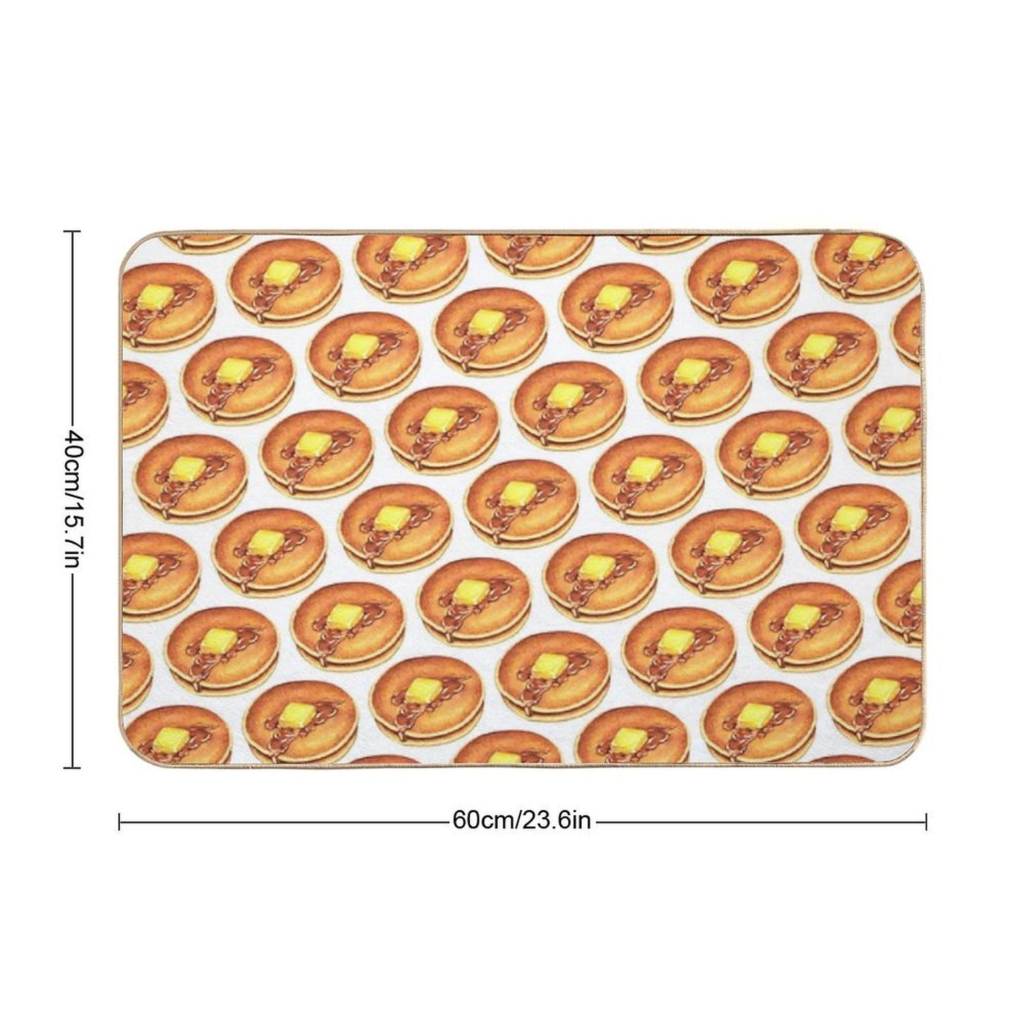 Pancakes Pattern  Rapid-Drying Bath Mat