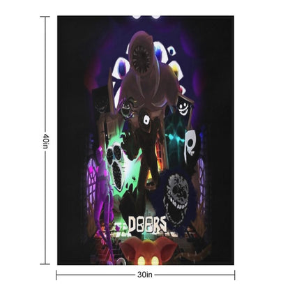 Roblox Doors Team Throw Blanket