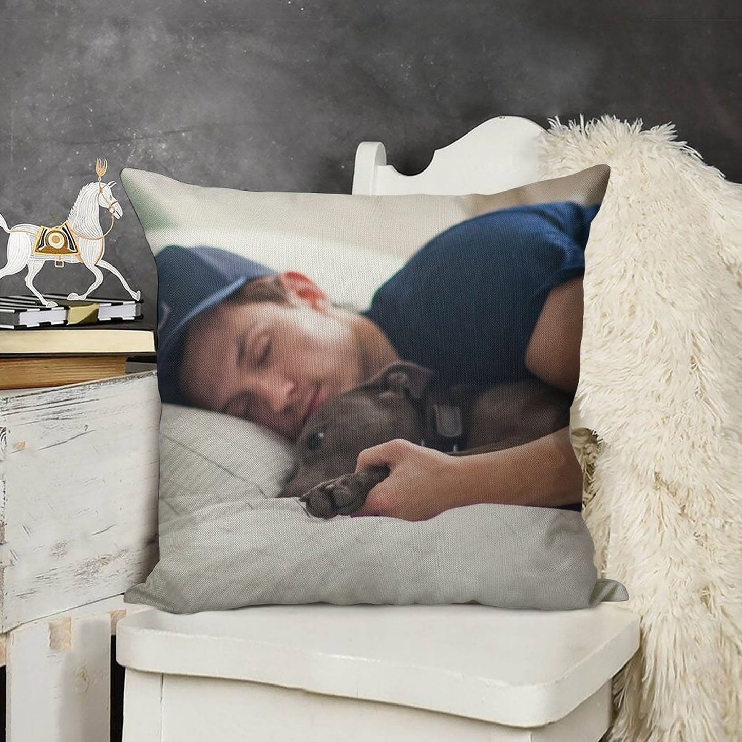 Tom Holland with Tessa Linen Throw Pillow Cover