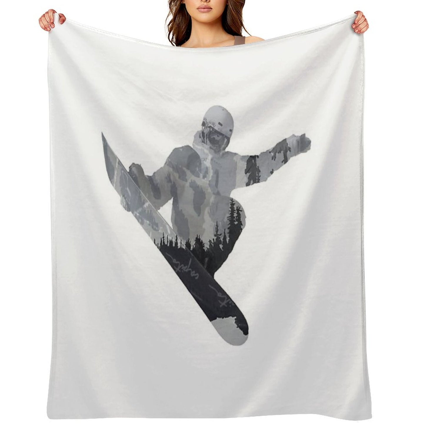 Snowboard Exposure SP  DopeyArt Throw Blanket