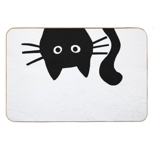 Funny Black Cat Bath Mat