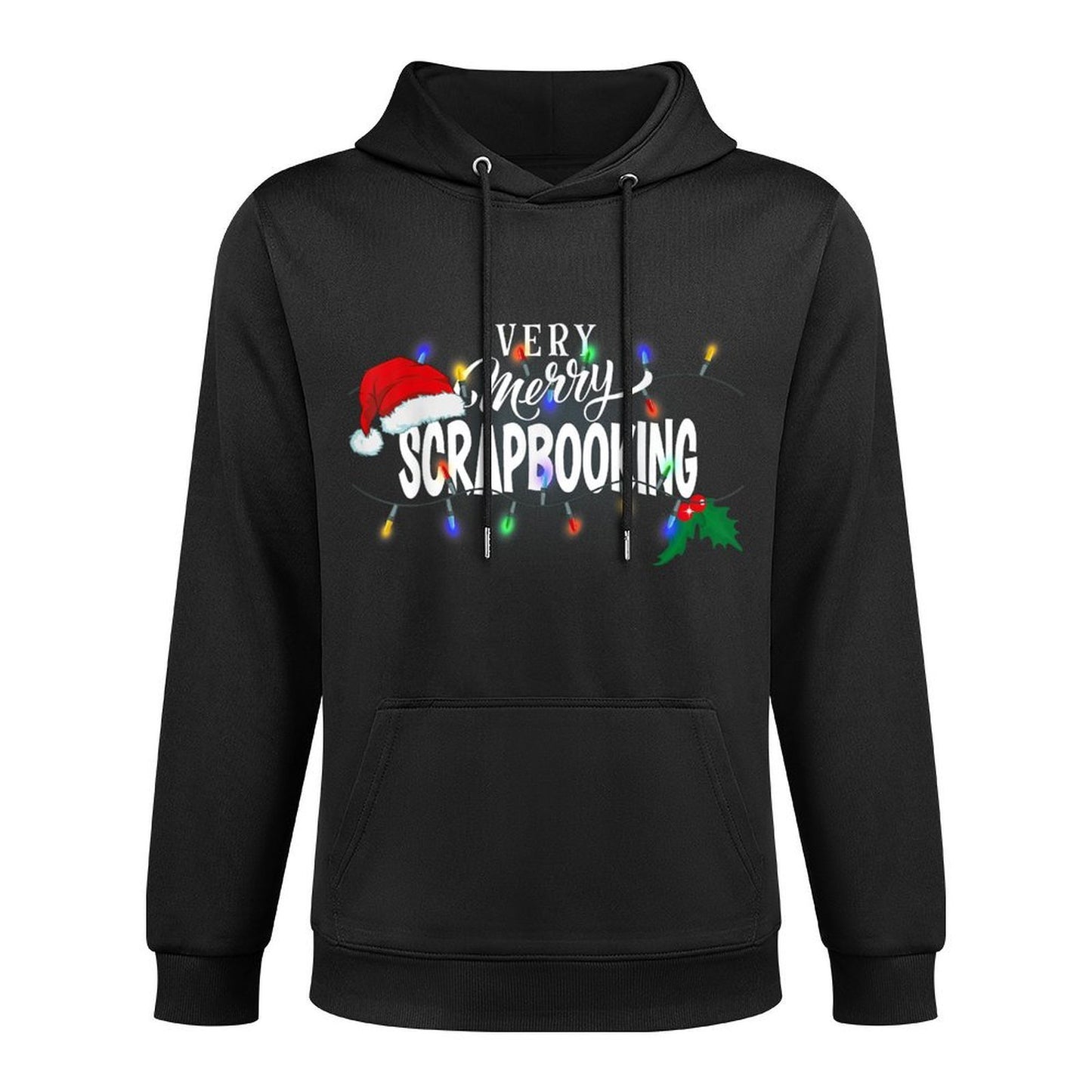 Matching Very Merry Scrapbooking Christmas Relaxed Fit Hoodie
