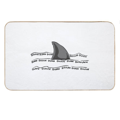 Jaws Funny Shark Melody Motif Bath Mat