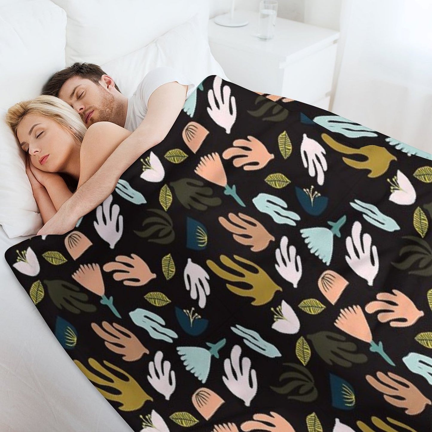 Night Garden - Inspired by Matisse Throw Blanket