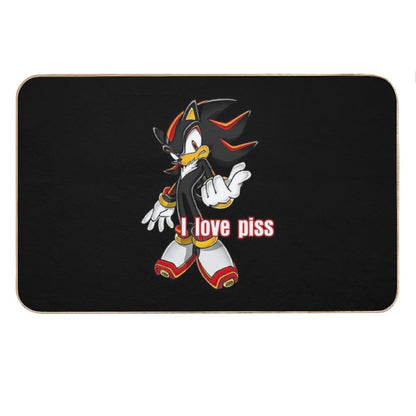 Shadow The Hedgehog I Love Piss Bath Mat
