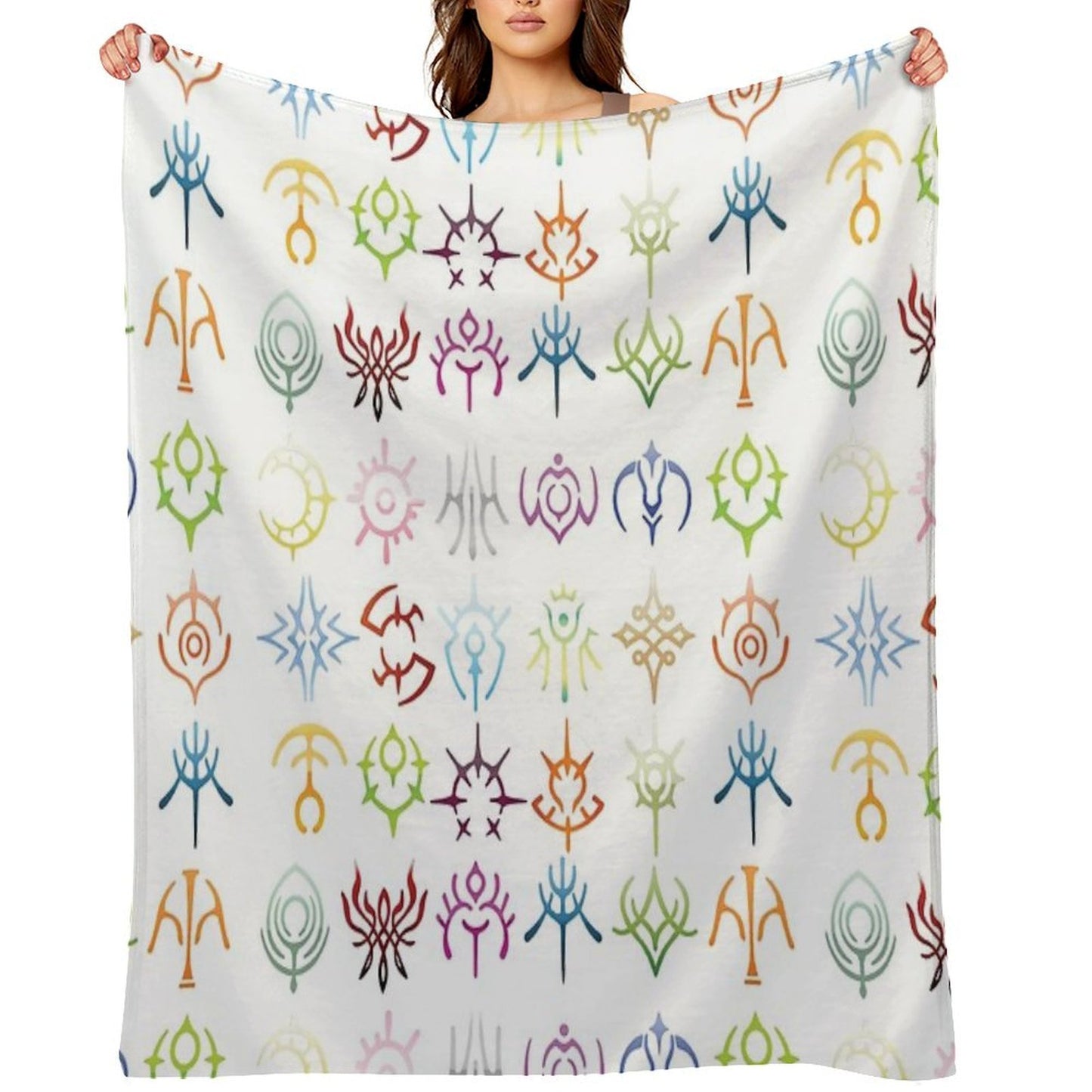 The Crests - Colored Version Throw Blanket