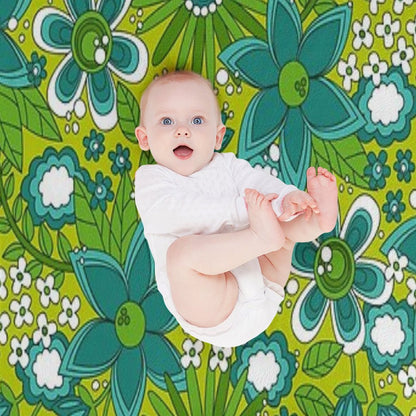 Peace, Love And Flowers Throw Blanket