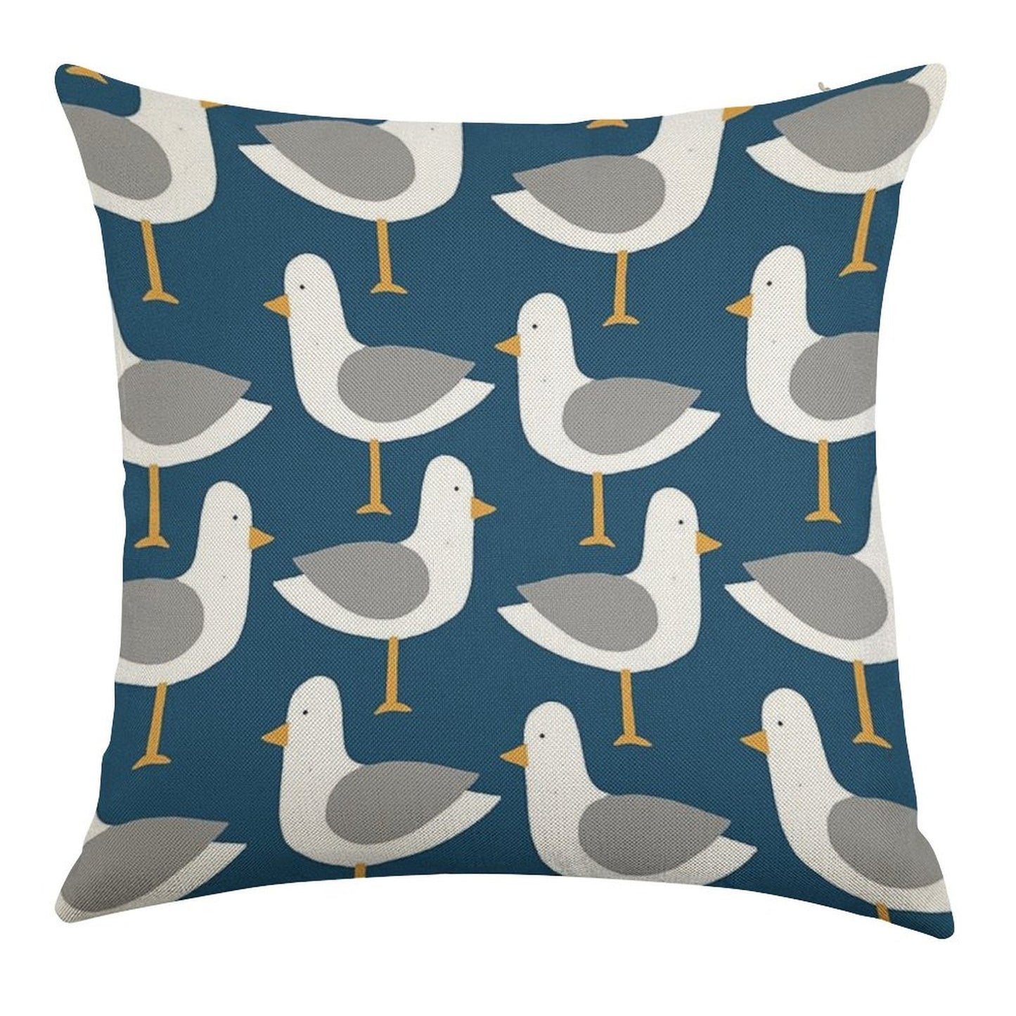 Seagull 4.0 Linen Throw Pillow Cover