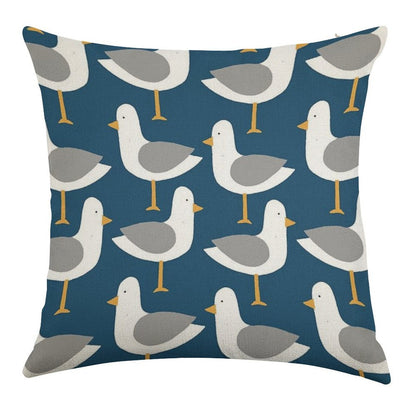 Seagull 4.0 Linen Throw Pillow Cover