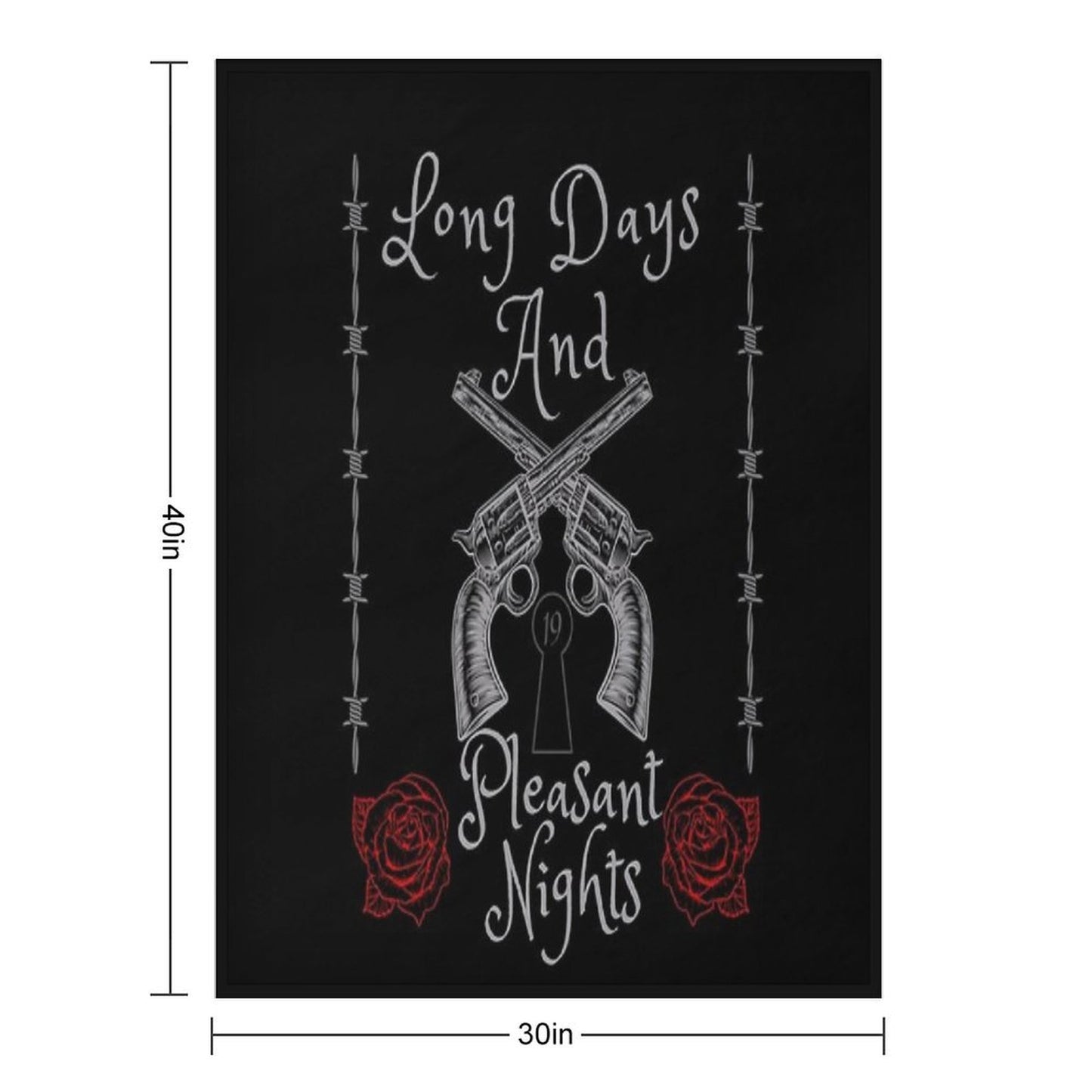 Long Days And Pleasant Nights, The Dark Tower, Stephen King Fan Design Throw Blanket