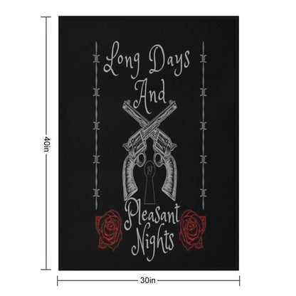 Long Days And Pleasant Nights, The Dark Tower, Stephen King Fan Design Throw Blanket