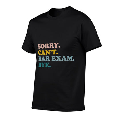 Funny Future Lawyer Sorry Can&#39;t Bar Exam Bye Retro T-Shirt
