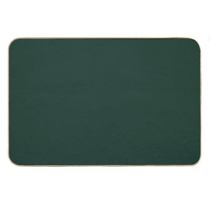 Forest Green Solid Color Bath Mat