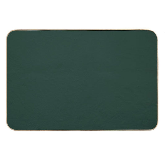 Forest Green Solid Color Bath Mat