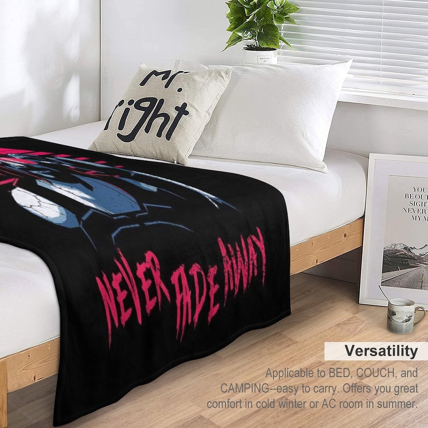 Johnny Silverhand Cyberpunk - Never Fade Away Classic Throw Blanket