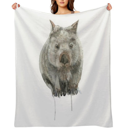Common Wombat Throw Blanket