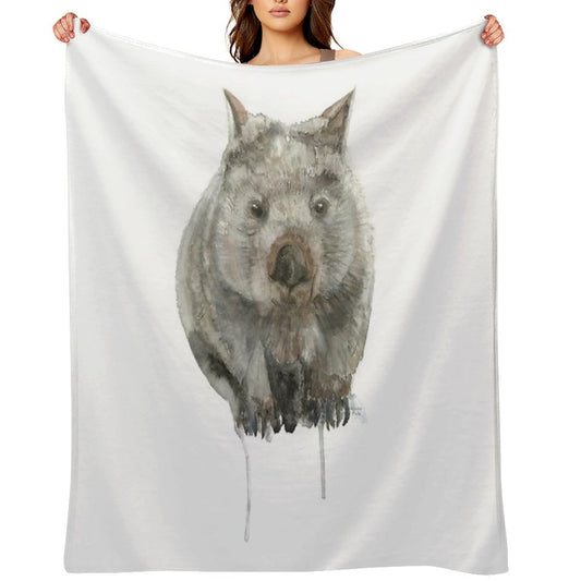 Common Wombat Throw Blanket
