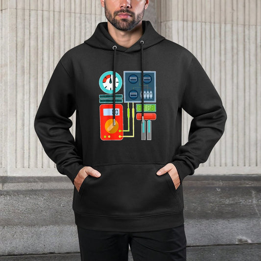 Funny Robot Costume for Halloween Party Layering Staple Hoodie