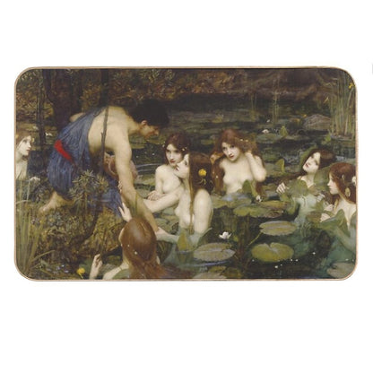Hylas And The Nymphs - John William Waterhouse Bath Mat