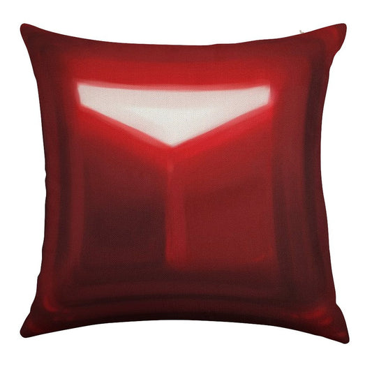 Beat Saber Red Block Throw Pillow Cover Linen Throw Pillow Cover