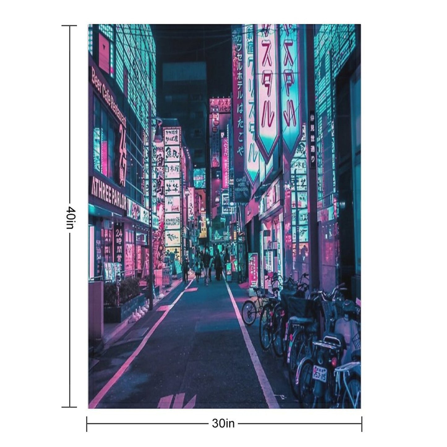 Tokyo - A Neon Wonderland Throw Blanket