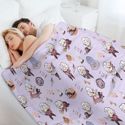 Vampire Blueberry Throw Blanket
