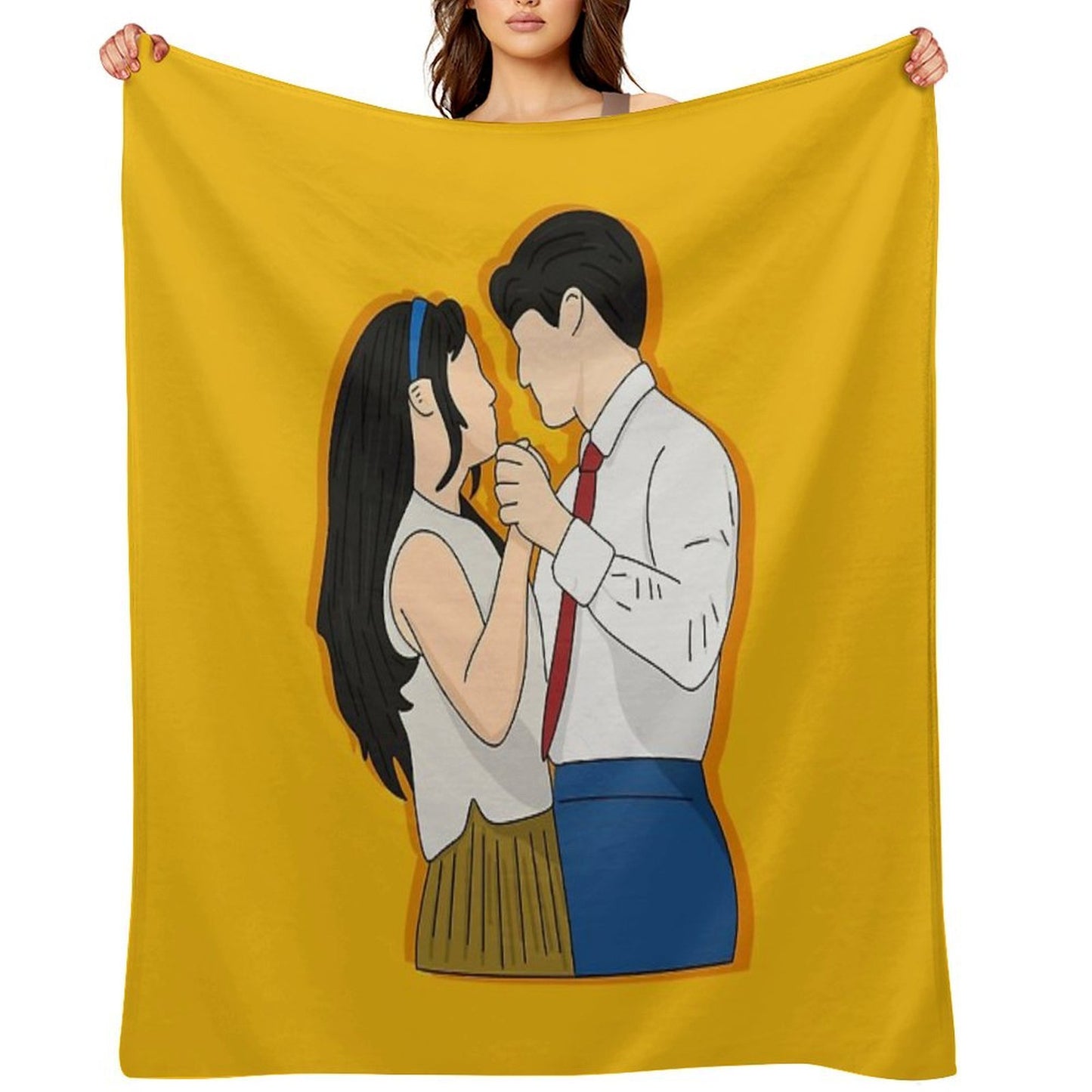Claire And Oliver Dance - Maybe Happy Ending Throw Blanket