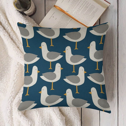 Seagull 4.0 Linen Throw Pillow Cover