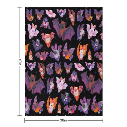 Bat - Dark Throw Blanket