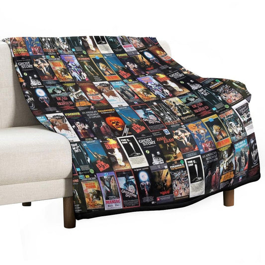 RETRO HORROR VHS ARTWORK - 1981 Throw Blanket