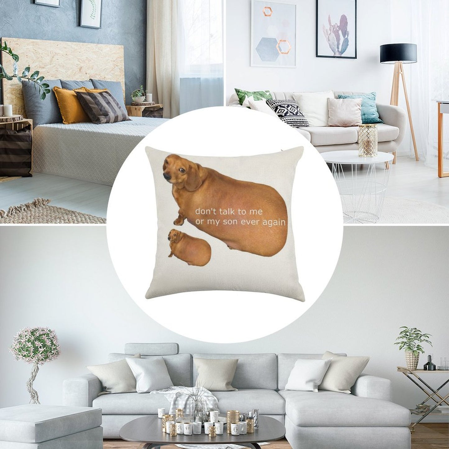 Don't Talk to Me Or My Son Ever Again - Geek Linen Throw Pillow Cover