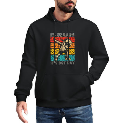 Bruh Its Dot Day Dabbing Boy Kids Boys Girls Women Dot Day Machine Washable Hoodie