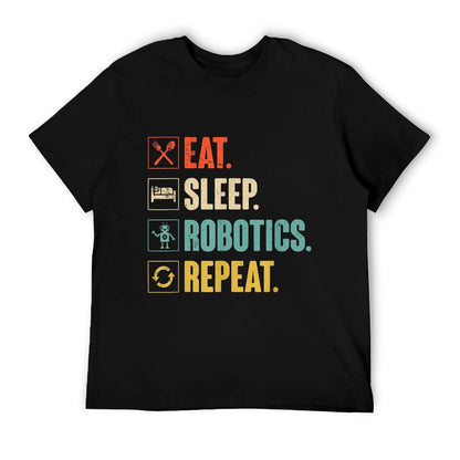 Eat Sleep Robotics Repeat Vintage Engineer Gift T-Shirt